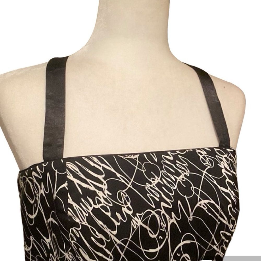 Spencer Jeremy Fit & FlareDress Sz 8 Black & White Fit & Flare Removable Straps
